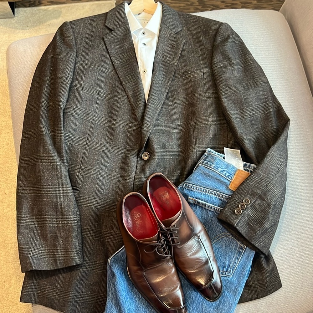 ARMANI COLLEZIONI Grey line Blazer